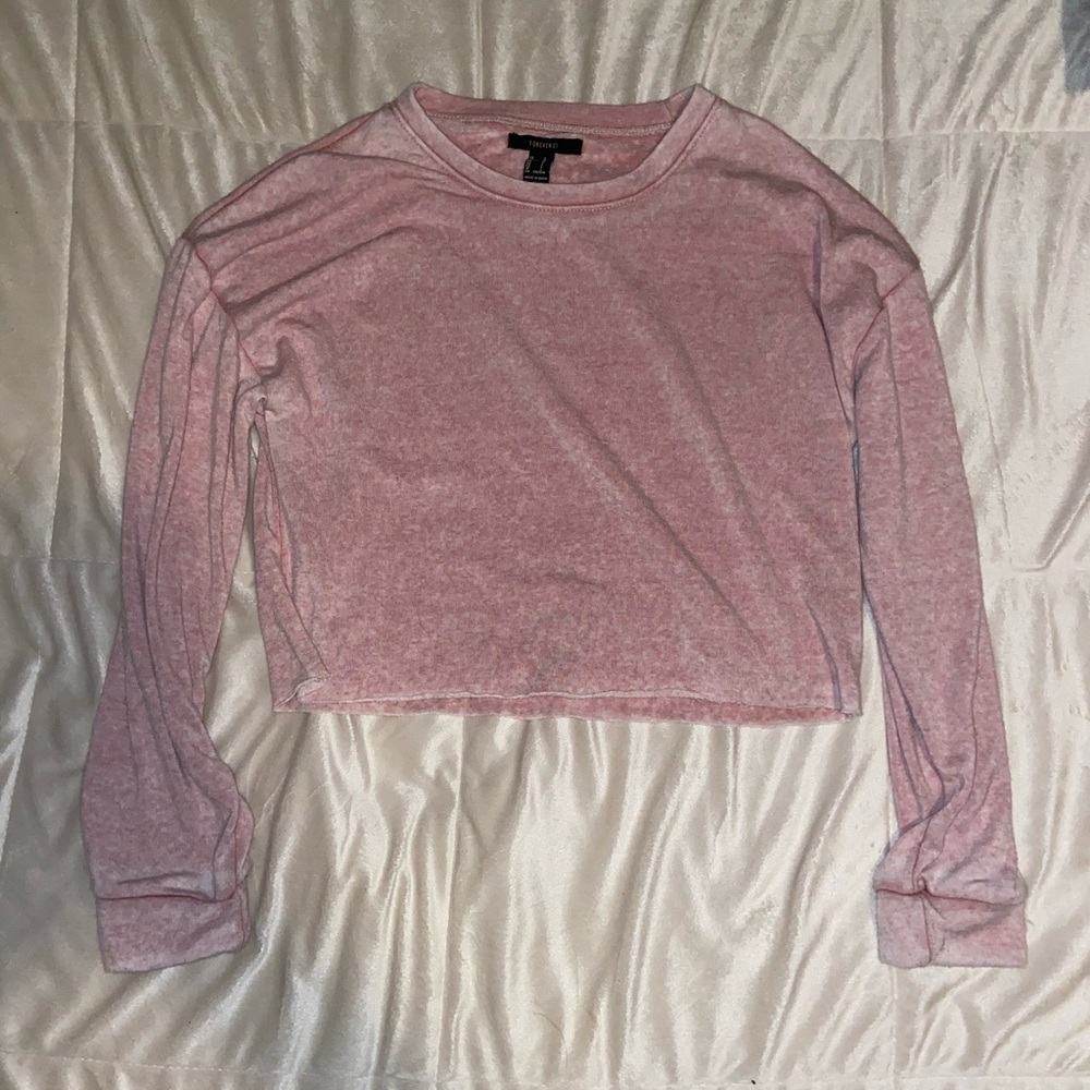 cropped forever 21 sweatshirt